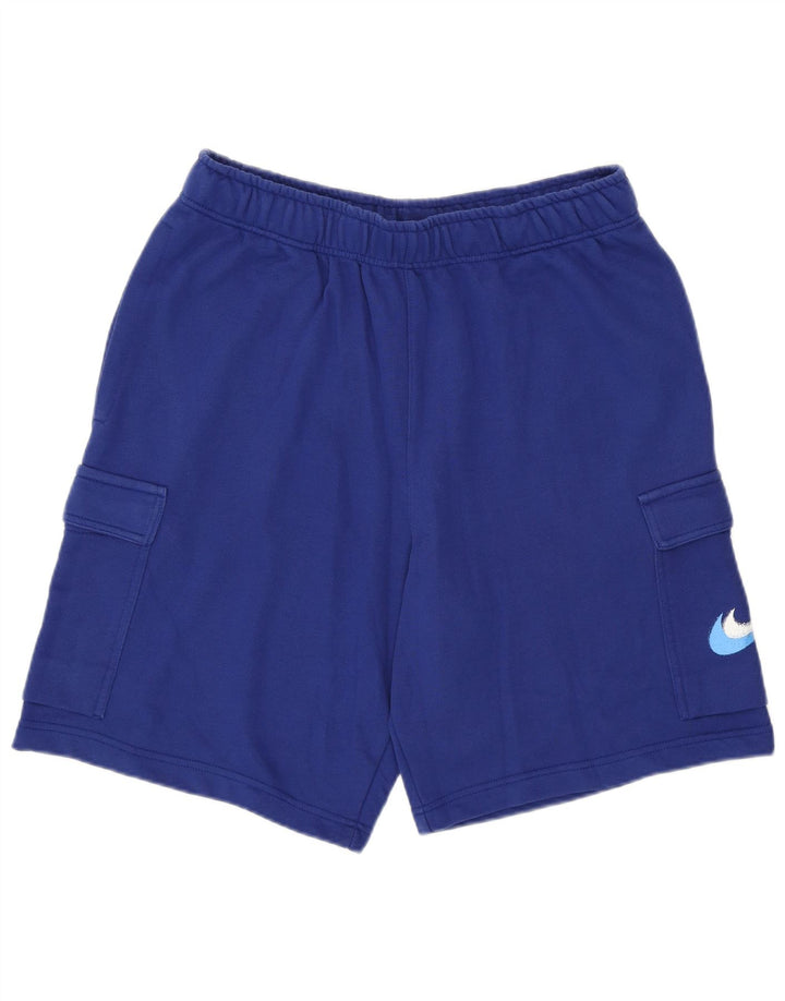 Nike Mens Graphic Sport Shorts Medium Blue Cotton