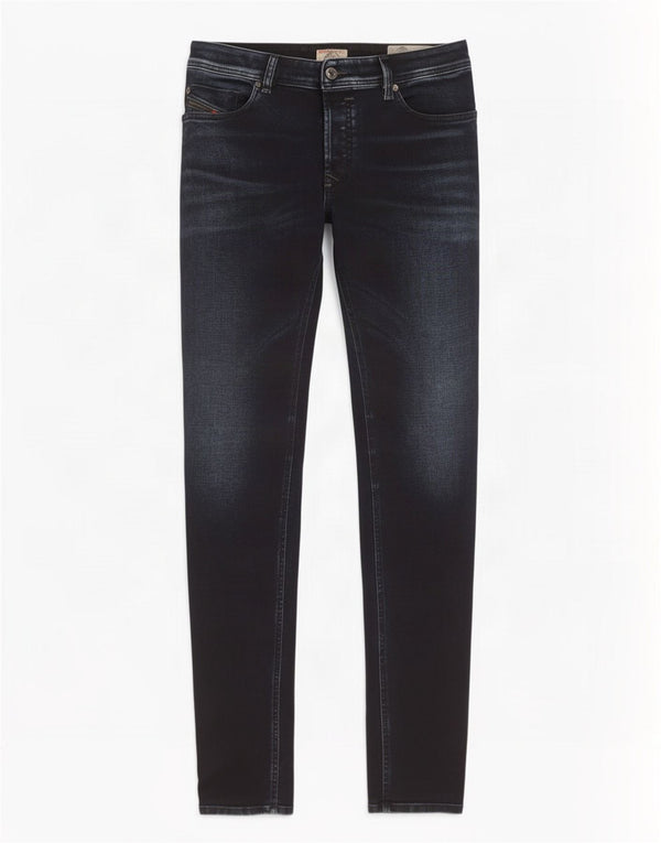 Diesel Mens Sleenker Super Skinny Jeans W32 L32 Mornarsko plavi pamuk