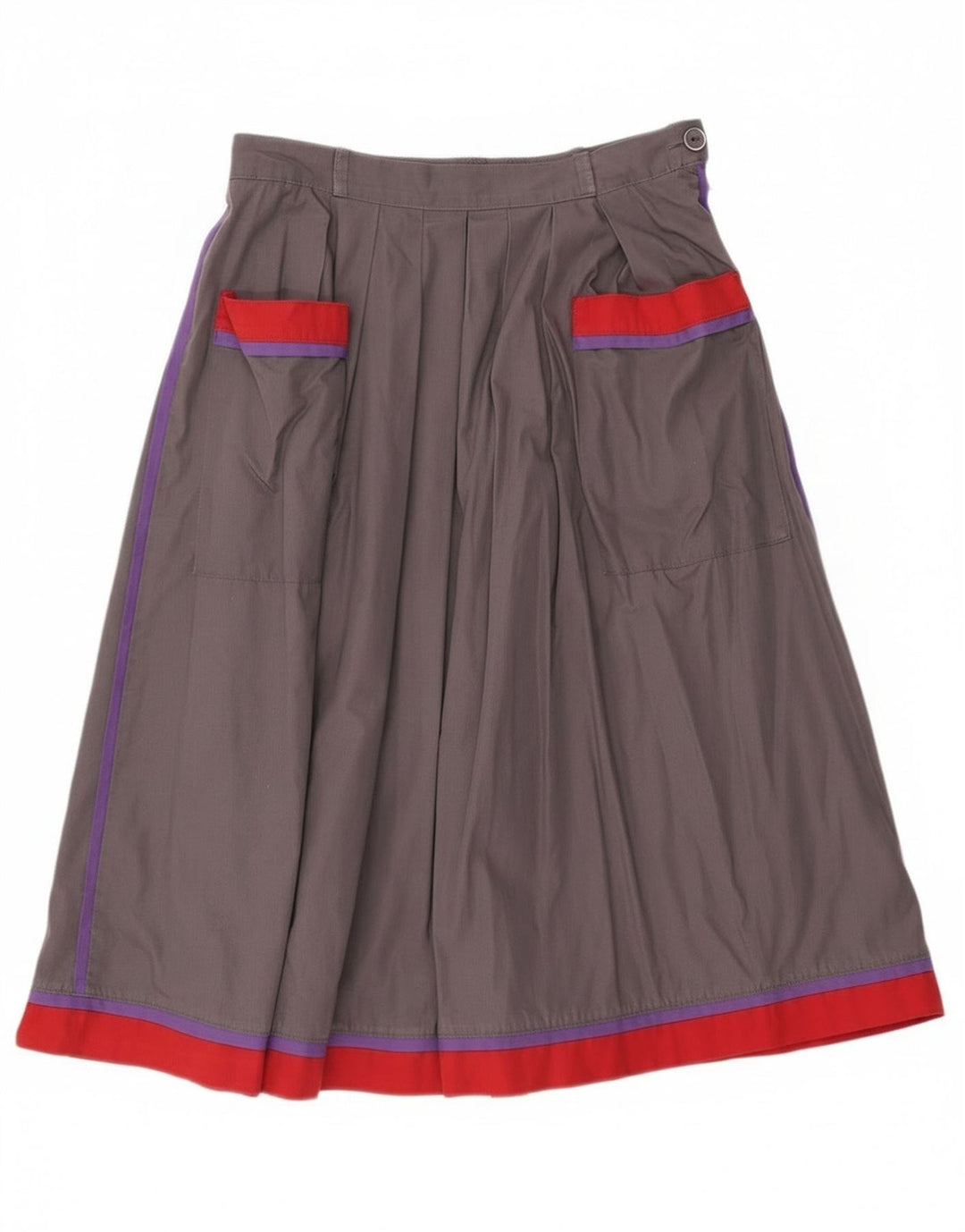 Vintage dame nederdel EU 40 Medium W28 Grå Colourblock