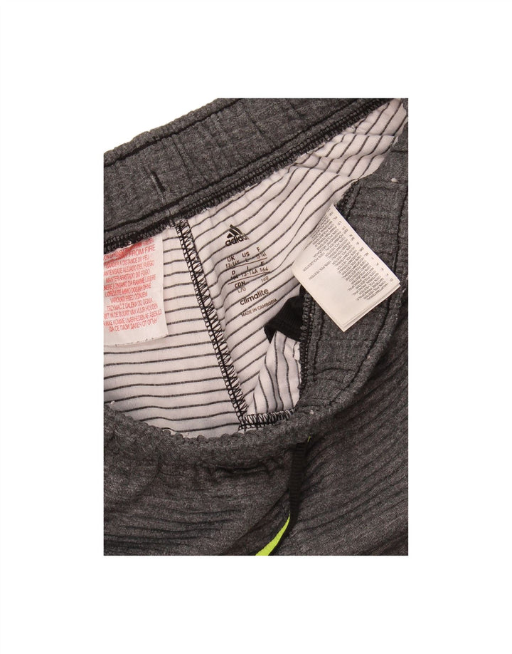 ADIDAS Boys MESSI Graphic Sport Shorts 13-14 Years  Grey Polyester