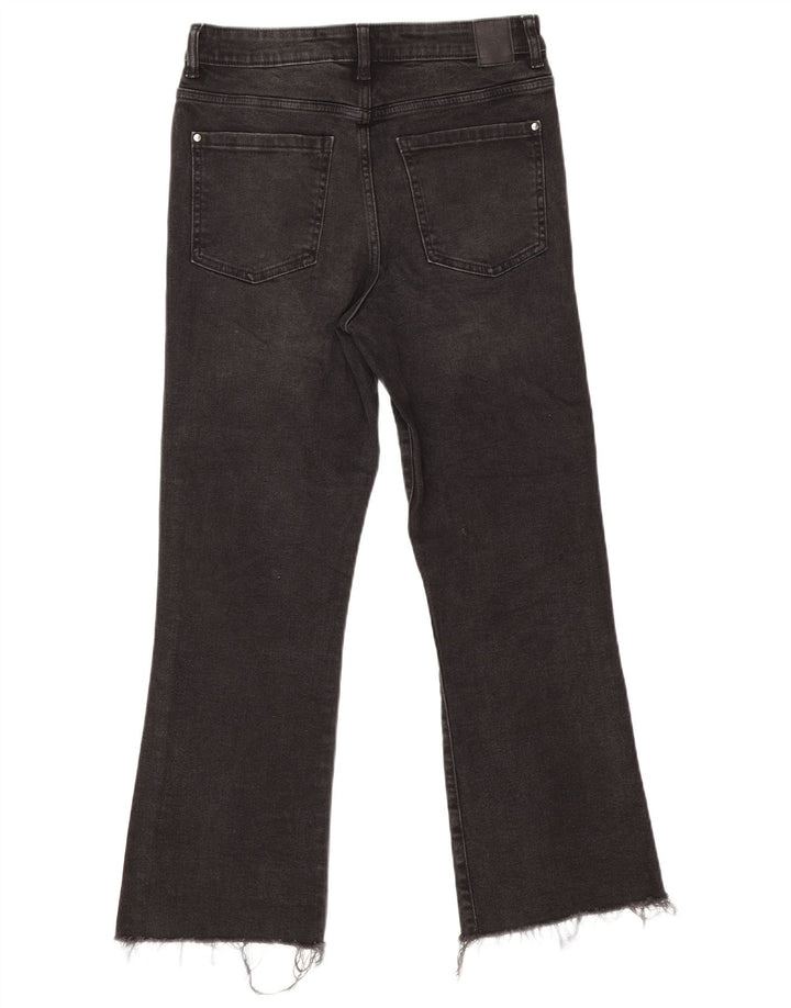 Blugi Zara Femei Bootcut EU 40 Medium W30 L26 Bumbac Negru