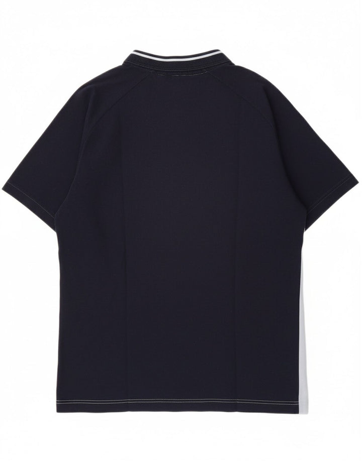 CHAMPION Mens T-Shirt Top Medium Navy Blue Colourblock Cotton Vintage Champion and Second-Hand Champion from Messina Hembry 