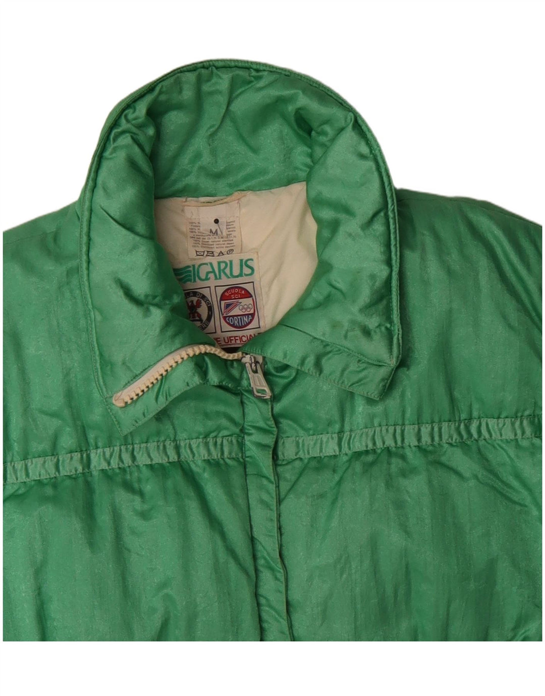 Icarus Damen Wattierte Jacke UK 14 Mittelgrünes Polyamid
