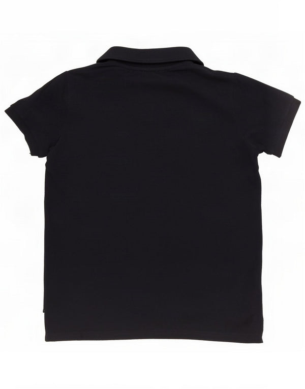 Polo Kappa da donna vestibilità rilassata UK 6 XS blu navy cotone
