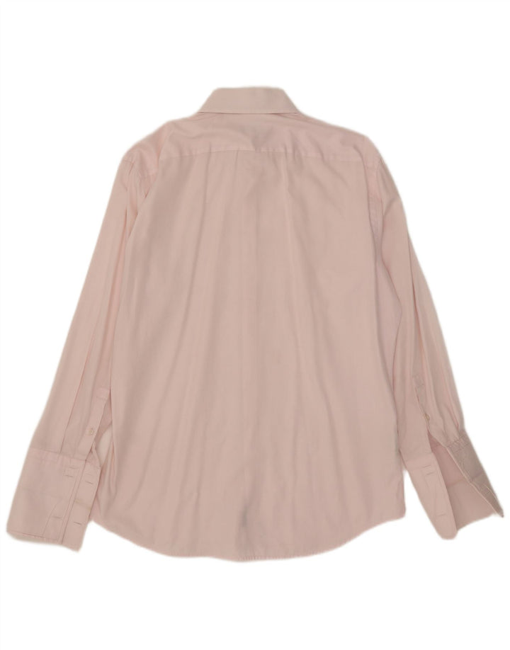 Hugo Boss Mens Formal Shirt Size 41 16 Large Pink