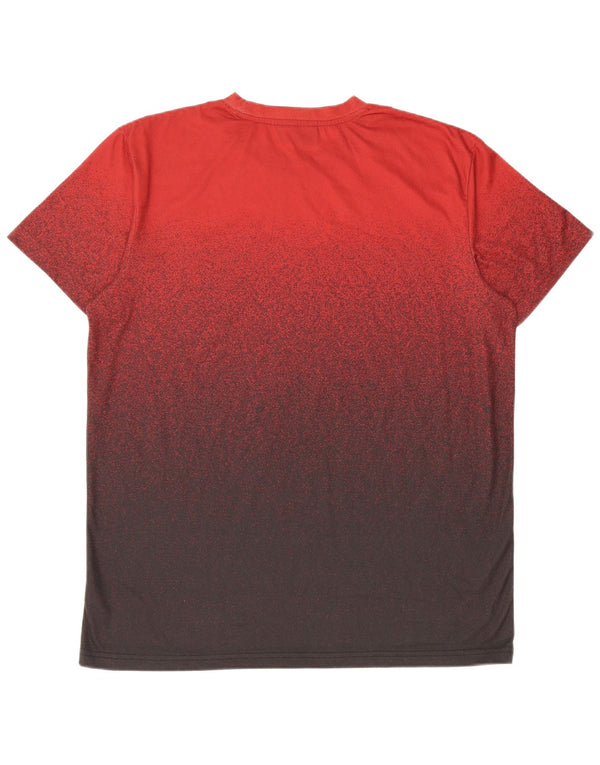 T-shirt da uomo Mckenzie Top grande poliestere rosso tie-dye