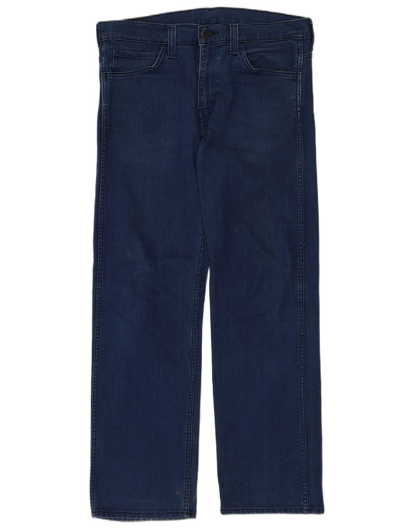 Levi's Mens Straight Jeans W32 L32 Navy Blue Cotton