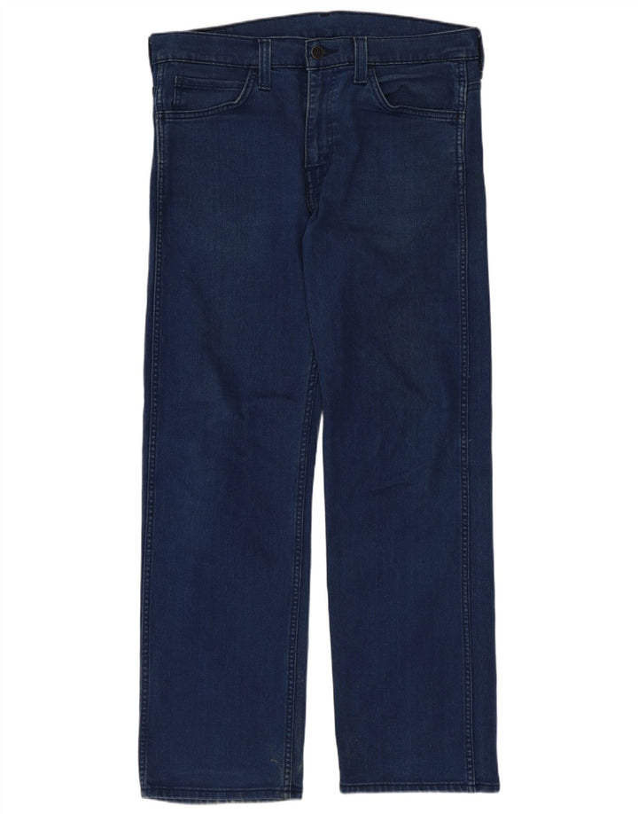 Jeans dritti da uomo Levi's W32 L32 in cotone blu navy