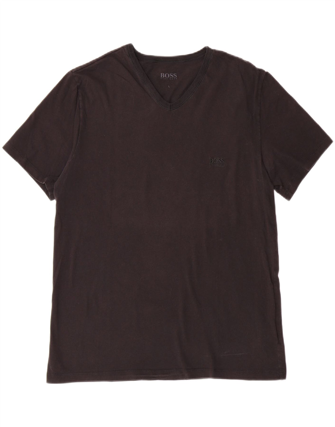 HUGO BOSS Mens T-Shirt Top Large Black Cotton Vintage Hugo Boss and Second-Hand Hugo Boss from Messina Hembry 