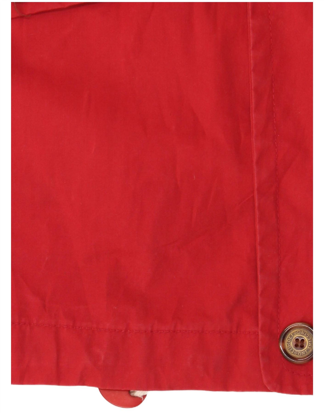Vintage Herren-Kapuzenjacke mit lockerer Passform, UK 36, Größe S, rot, Polyester