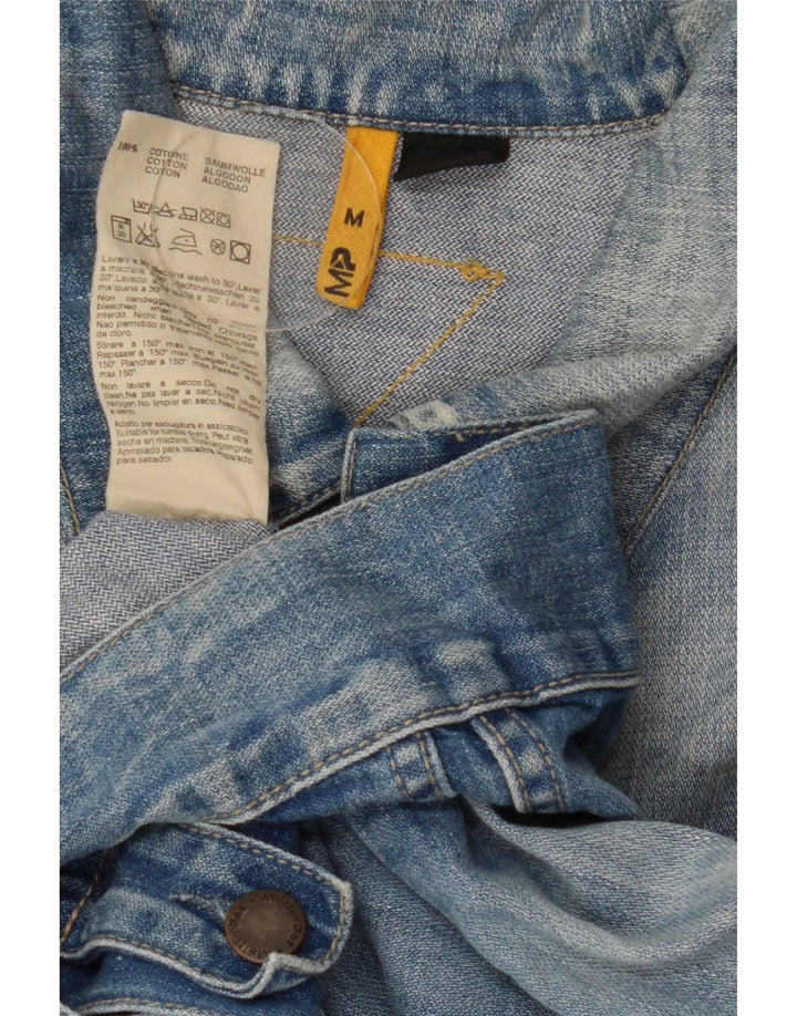 Meltin' Pot Mens Denim Jacket UK 38 Medium Blue Cotton