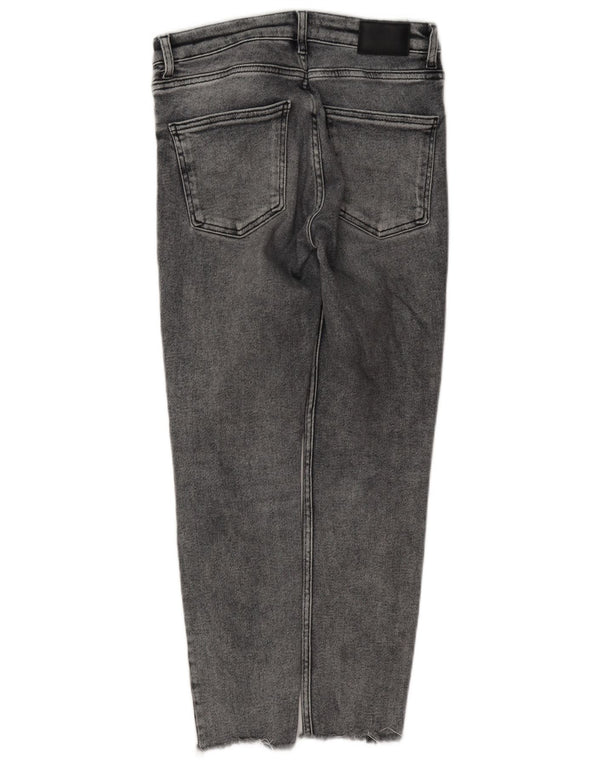 Zara Dame Slim Jeans EU 36 XS W26 L26 Grå Bomuld