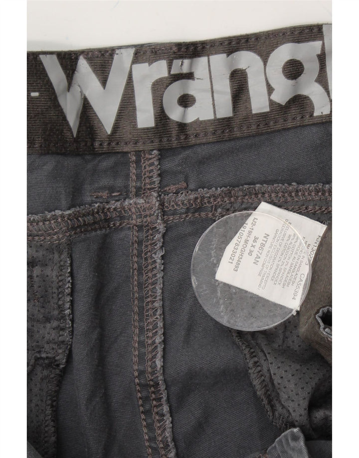 WRANGLER Womens Straight Casual Trousers W36 L30 Grey Cotton Vintage Wrangler and Second-Hand Wrangler from Messina Hembry 
