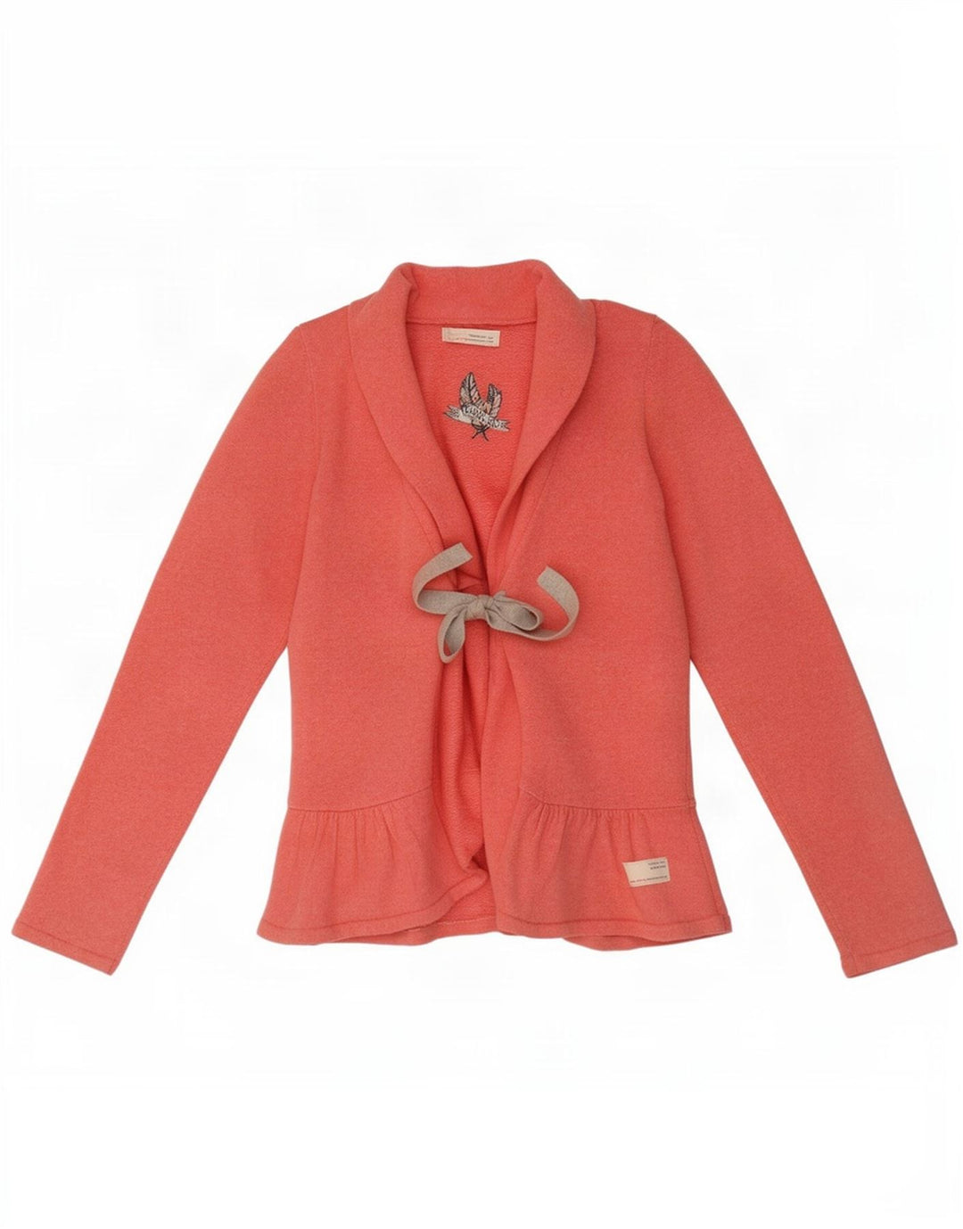 Odd Molly Womens Cardigan Sweater Size 2 Medium Pink Flecked Cotton