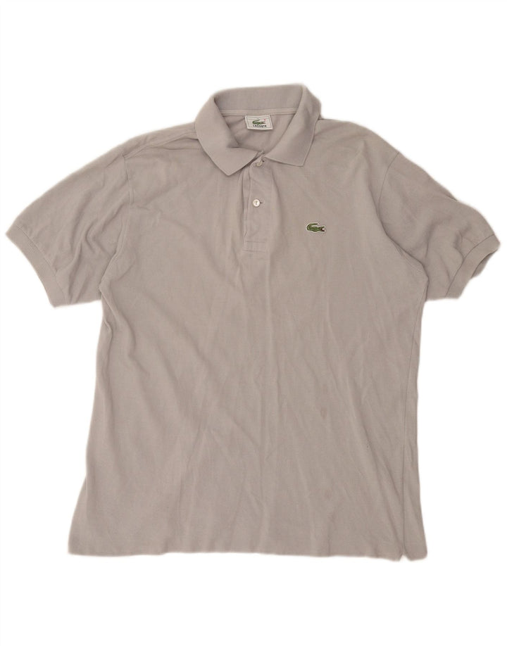 Tricou polo LACOSTE pentru bărbați, mărimea 4, bumbac gri mediu