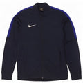 Nike Mens Dri Fit Tracksuit Top Jacket Medium Navy Blue Colourblock