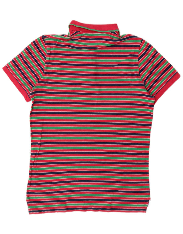 Polo slim fit da uomo Tommy Hilfiger in cotone a righe multicolori medie