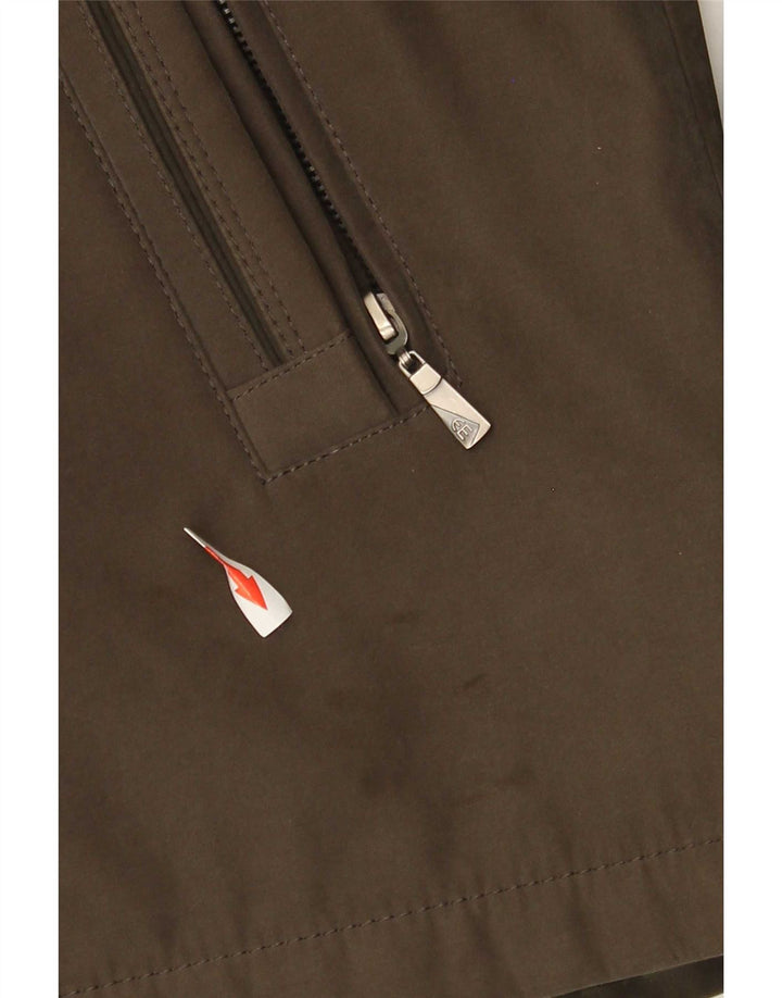 Chaqueta cortavientos vintage para hombre IT 50 Poliamida caqui grande