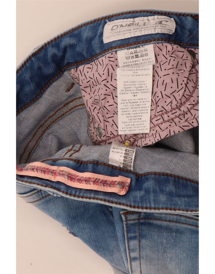 O'Neill Womens Denim Shorts W30 Medium Blue Cotton