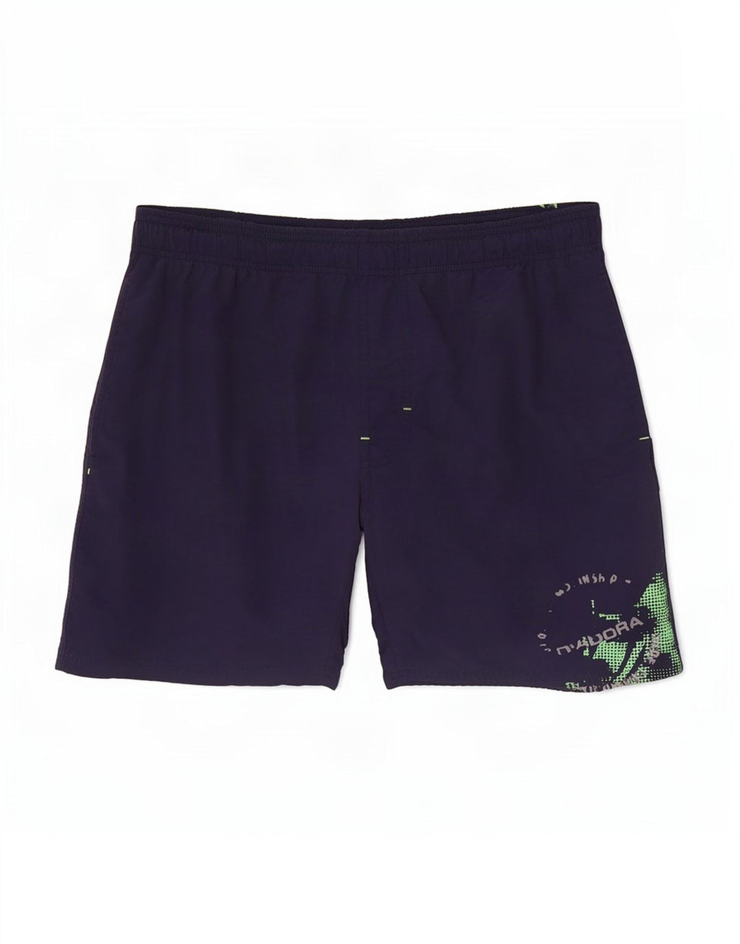 Pantaloncini da bagno grafici da uomo Diadora medi blu navy in poliammide