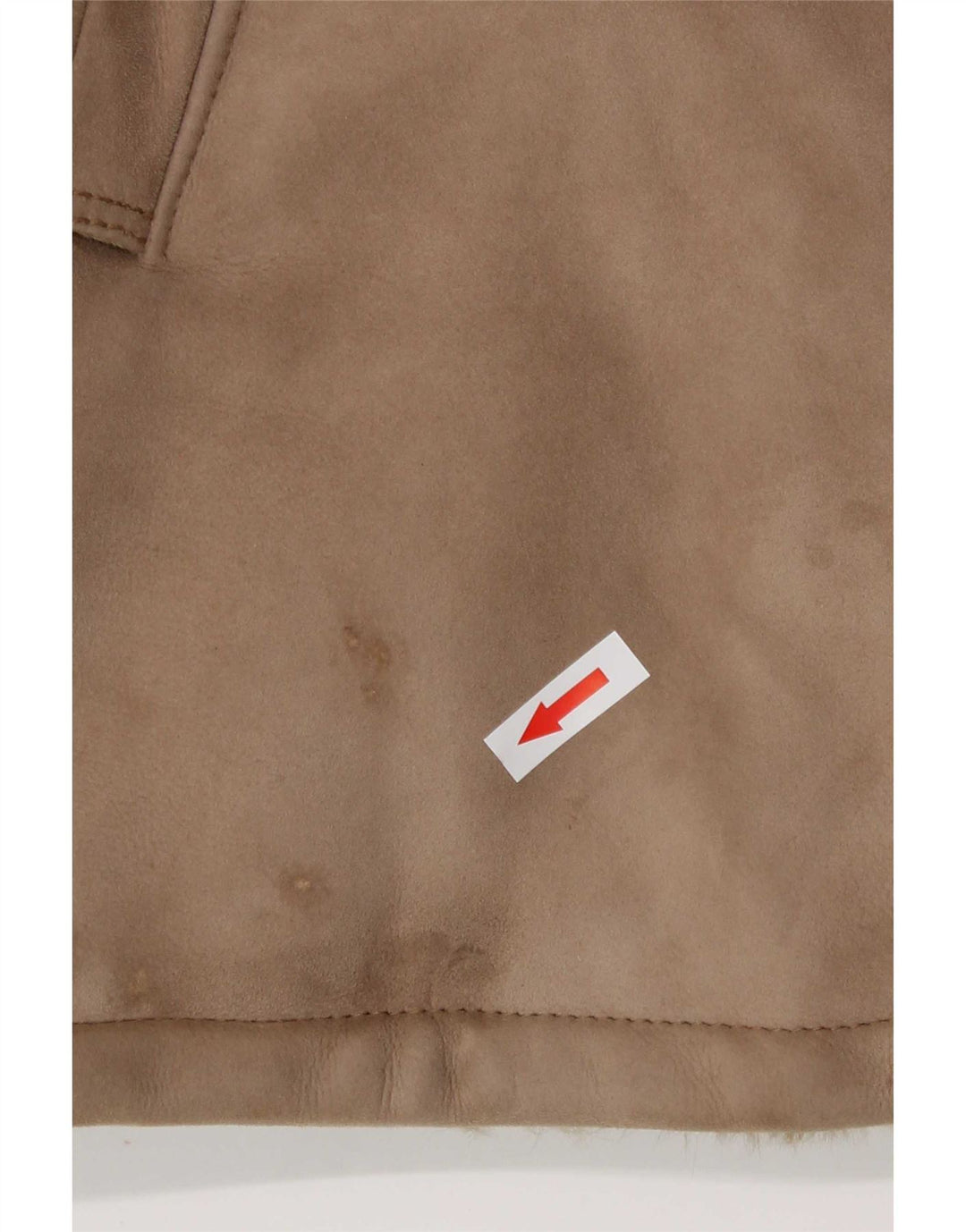 Vintage Dame Shearling Jacket UK 8 Small Brown