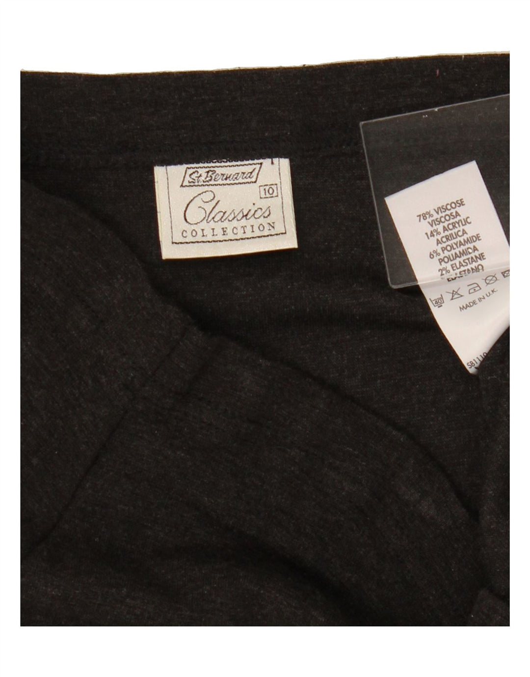 ST. BERNARD Womens Classics Maxi Skirt US 10 Small W34 Grey Viscose Vintage St. Bernard and Second-Hand St. Bernard from Messina Hembry 