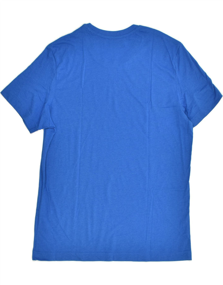 LOTTO Womens Graphic T-Shirt Top UK 16 Large Blue Cotton | Vintage Lotto | Thrift | Second-Hand Lotto | Used Clothing | Messina Hembry 