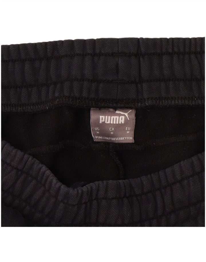 PUMA Mens Tracksuit Trousers Joggers Medium  Black Cotton
