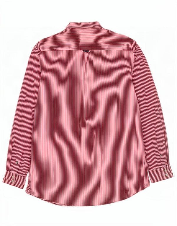 Crew Clothing Mens Classic Fit Shirt XL Red Pinstripe Cotton