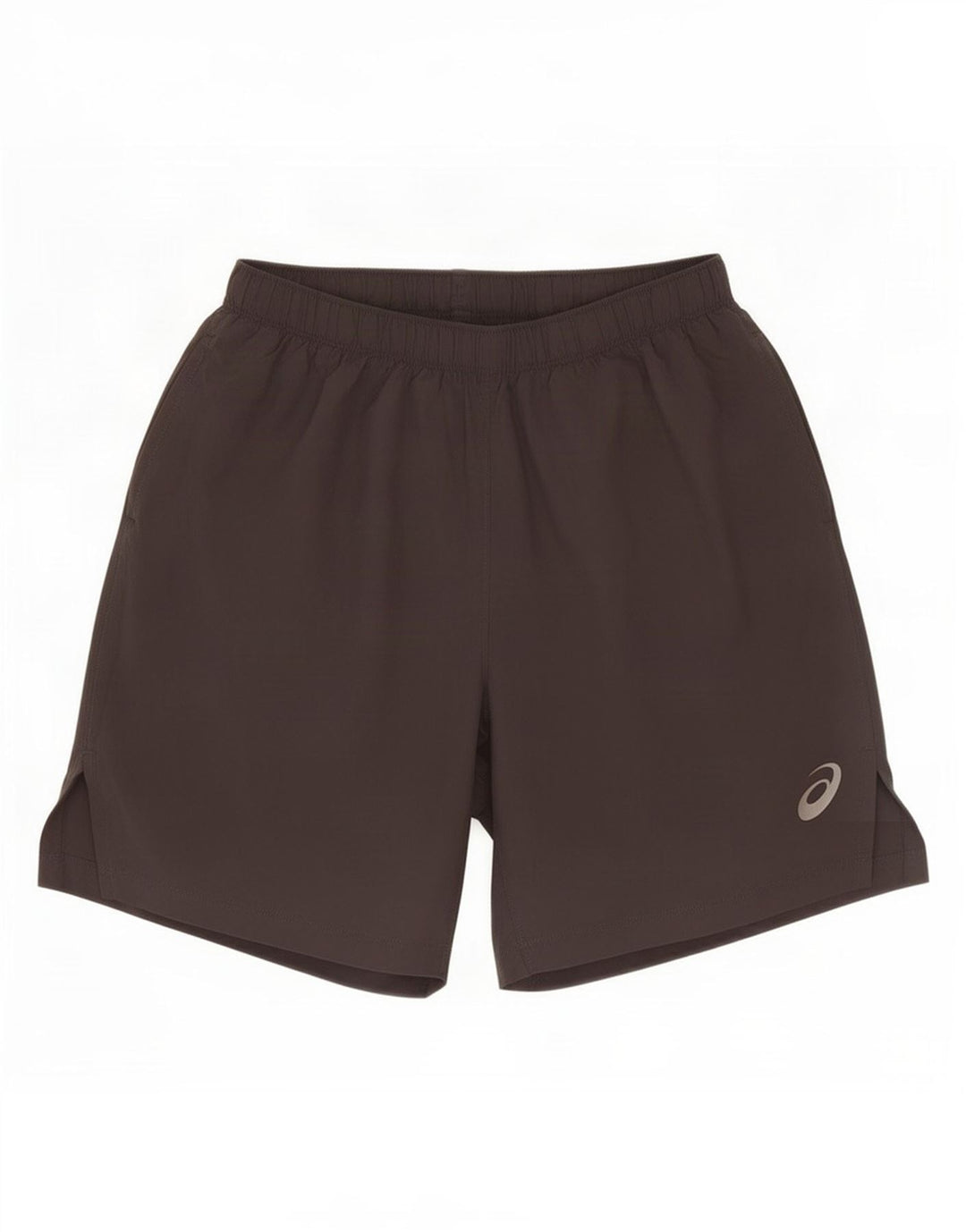 Pantaloncini sportivi da uomo Asics in poliestere grigio medio