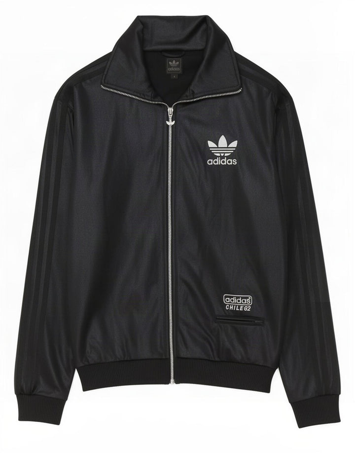 Adidas Mens Chile 62 Tracksuit Top Jacket Small Black Polyester