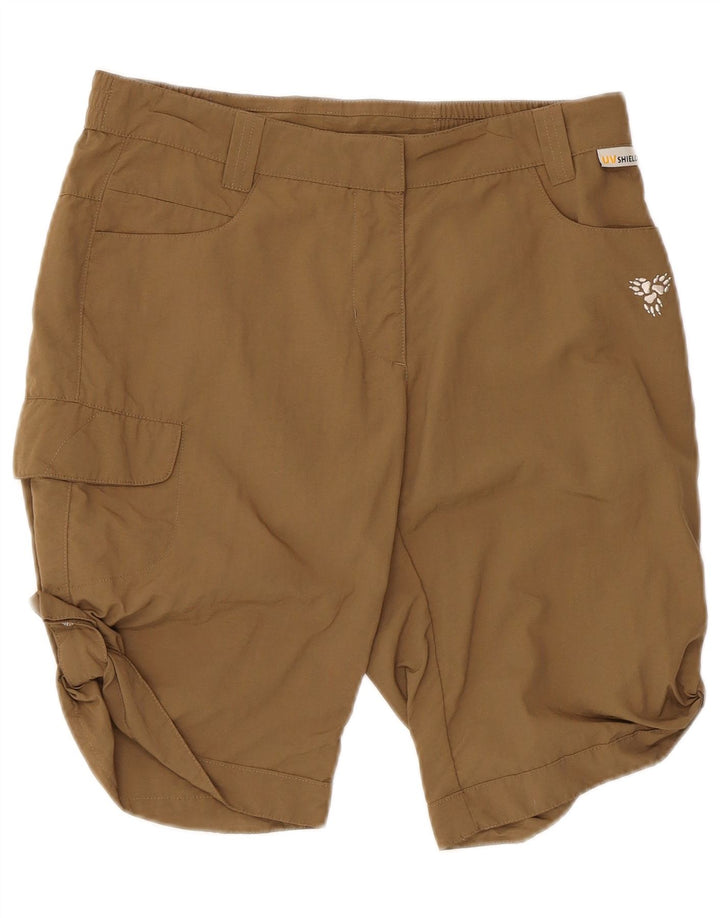 Pantaloncini cargo da donna Jack Wolfskin UK 8/10 Small W30 Beige Poliammide