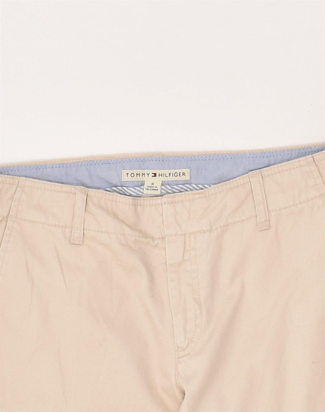 TOMMY HILFIGER Womens Loose Fit Chino Trousers US 6 Medium W30 L25  Beige | Vintage Tommy Hilfiger | Thrift | Second-Hand Tommy Hilfiger | Used Clothing | Messina Hembry 