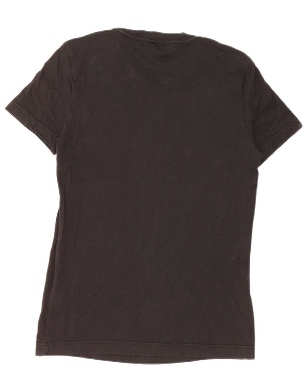 T-shirt grafica da donna Adidas Top UK 12 cotone medio nero