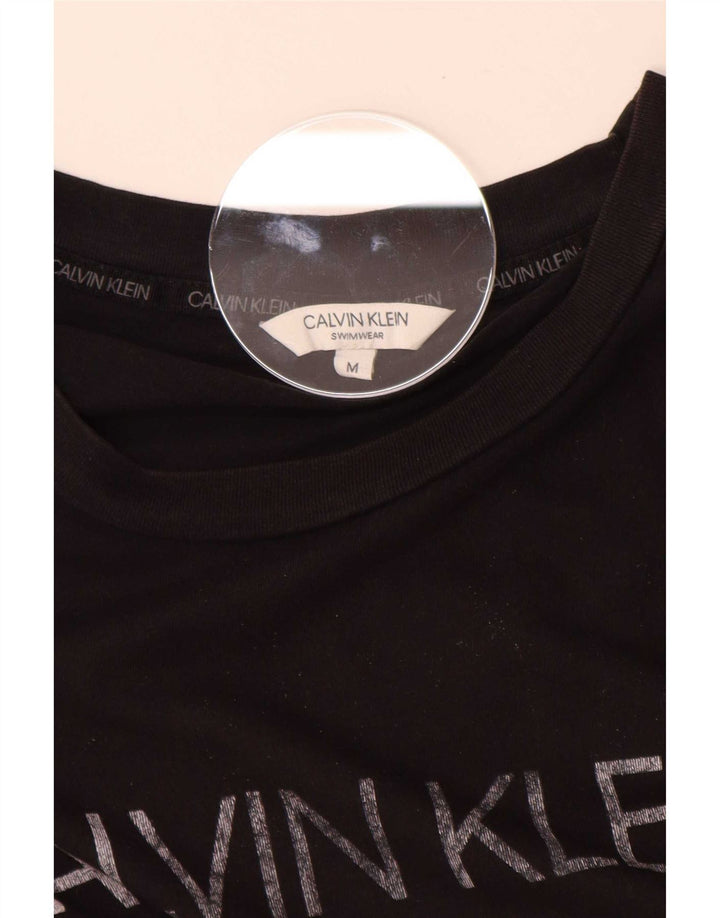 Calvin Klein Mens Graphic T-Shirt Top Medium Black
