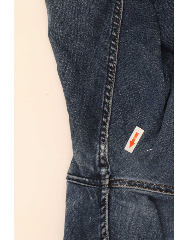 Wrangler Mens Regular Fit Straight Jeans W34 L32 Blue Cotton