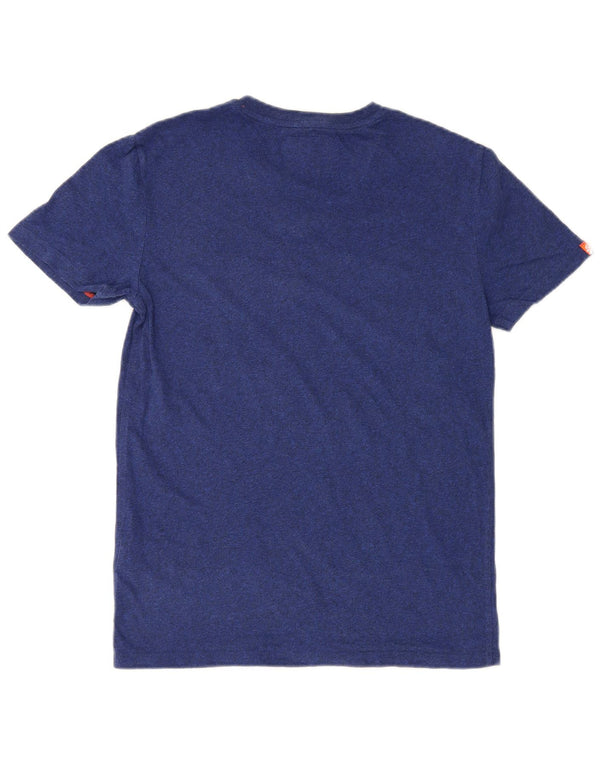 T-shirt da uomo Superdry Top Small in cotone blu navy