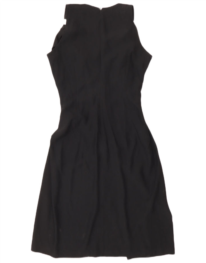 Gattinoni Womens Sleeveless Sheath Dress IT 42 Medium Black Viscose