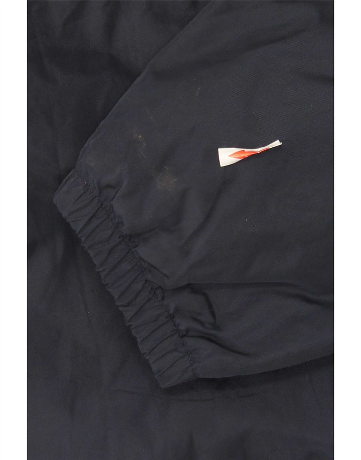 Napapijri Mens Geographic Graphic Anorak Jacket UK 38 Medium Navy Blue