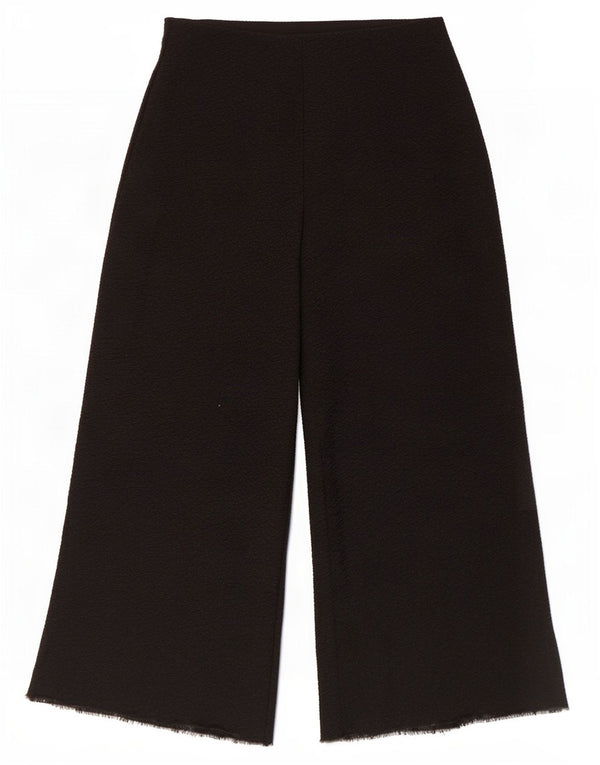 Zara Womens Vide Ben Cropped Trousers Small W26 L24 Black Polyester