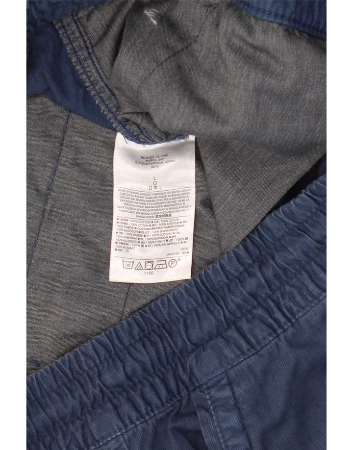 Gap Herre Chino Shorts Large W36 Marineblå Bomuld