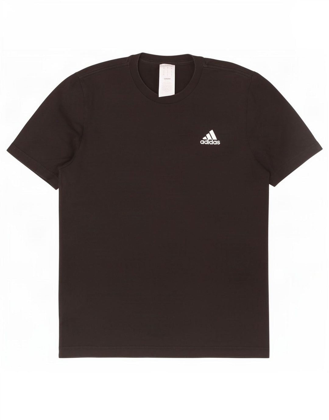 Adidas Mens Camiseta Top Médio Algodão Preto