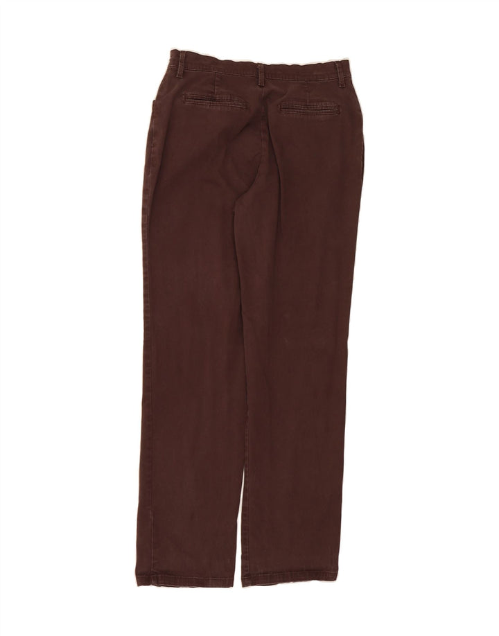 LEE Womens Straight Casual Trousers US 6 Medium W28 L30 Brown Vintage Lee and Second-Hand Lee from Messina Hembry 