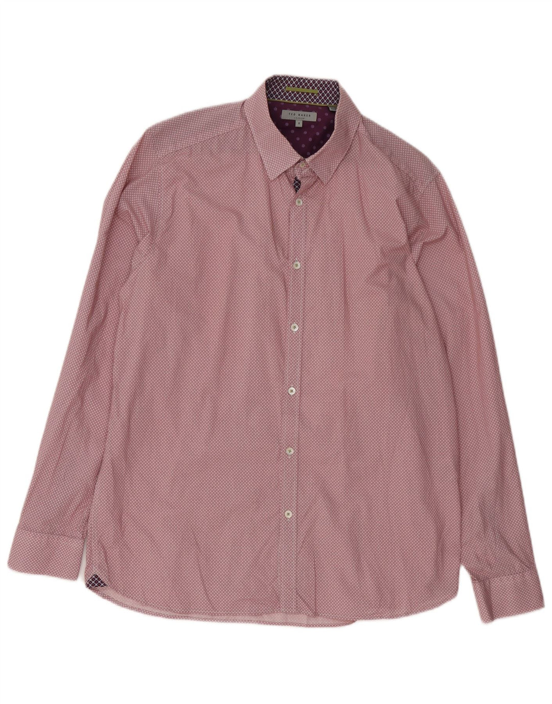 Ted Baker herreskjorte str. 5 XL Rød blomstret bomuld