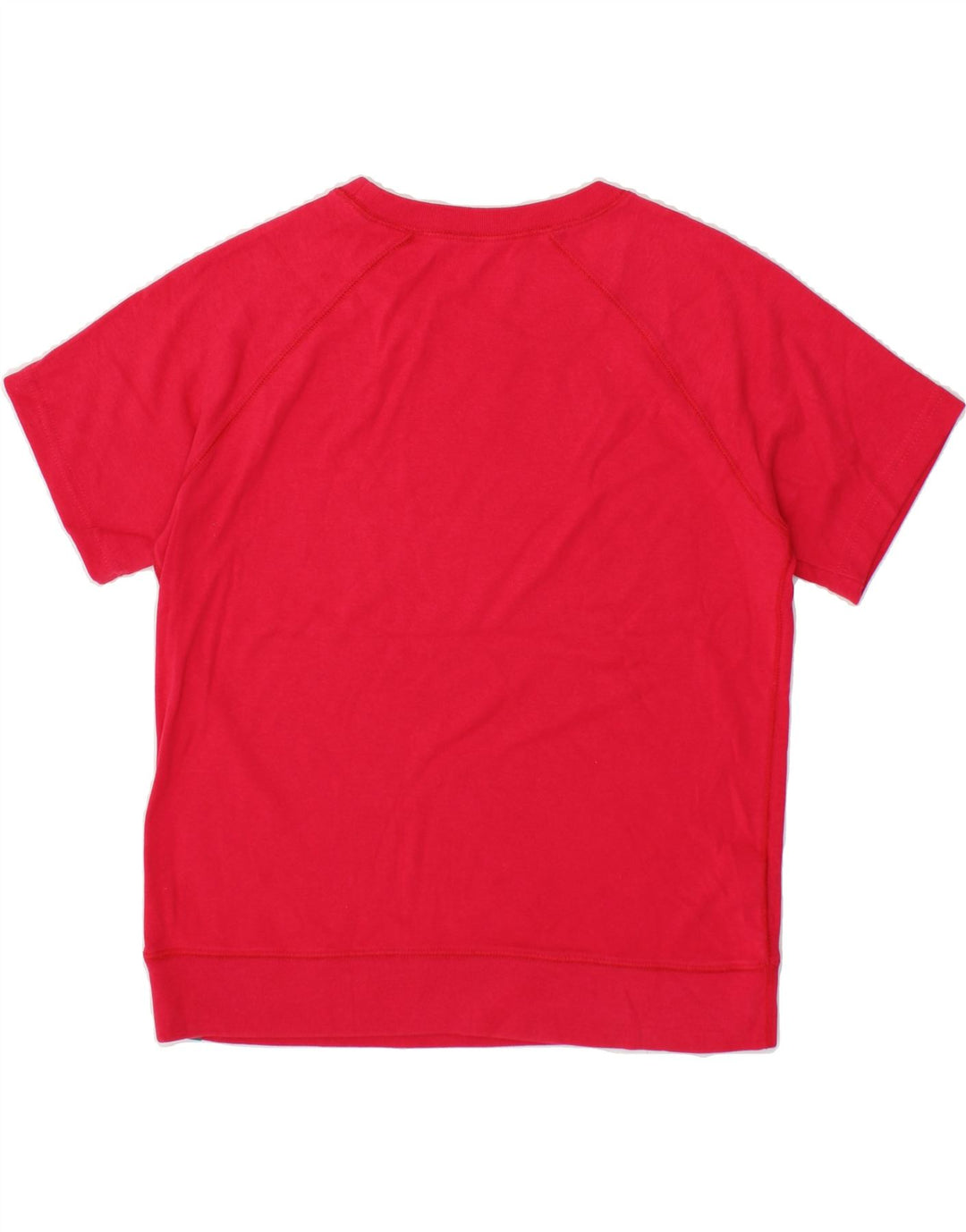 EDDIE BAUER Womens T-Shirt Top UK 14 Medium Red Cotton Vintage Eddie Bauer and Second-Hand Eddie Bauer from Messina Hembry 