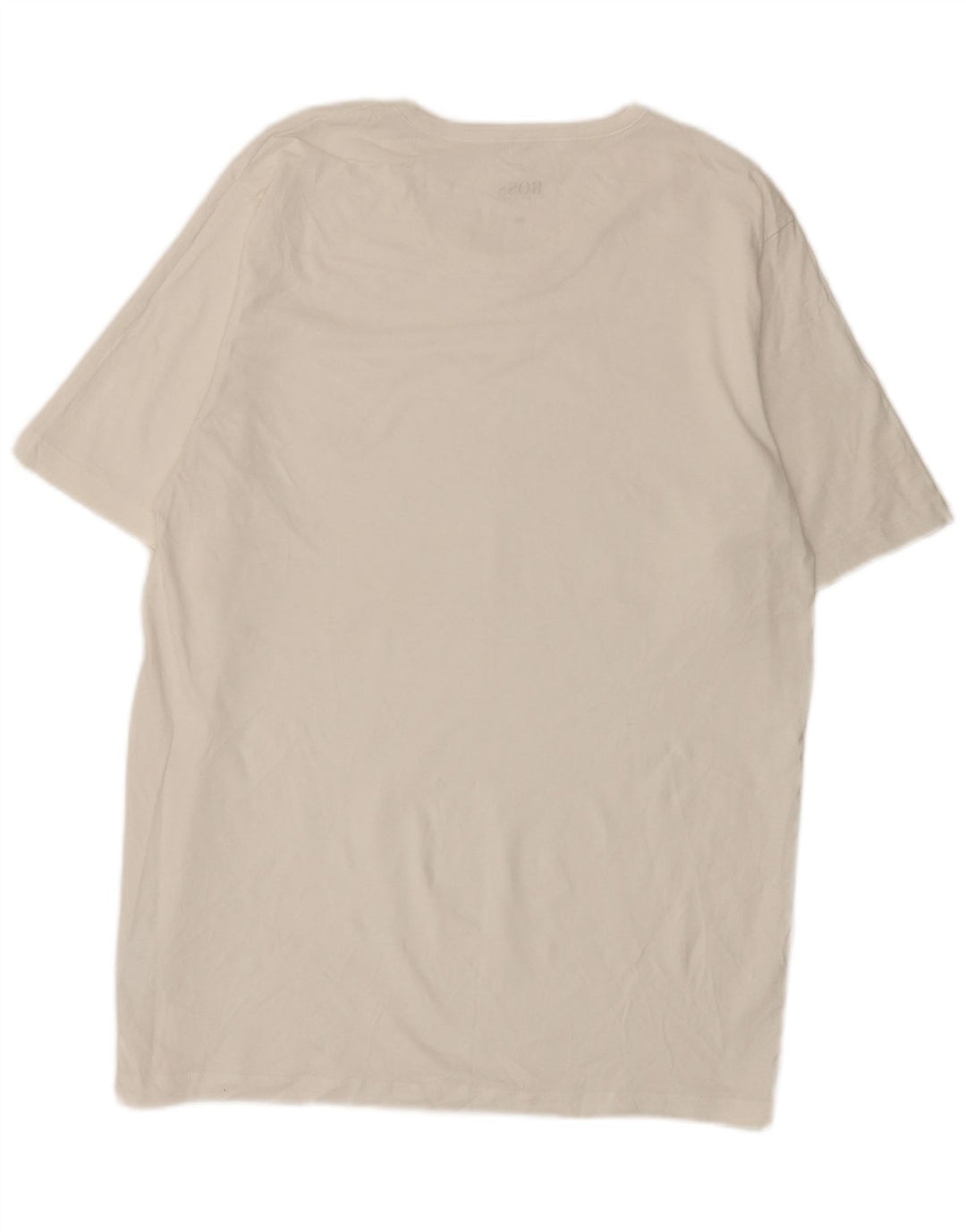Hugo Boss Mens T-Shirt Top 2XL White Cotton