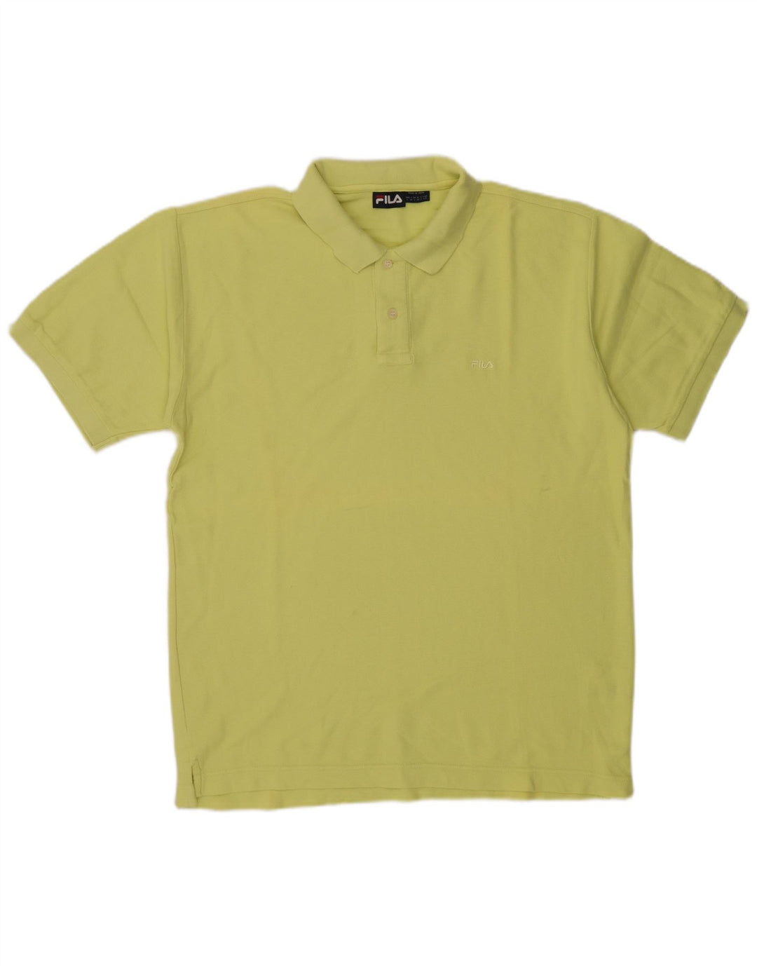 Fila Herren Poloshirt Große gelbe Baumwolle