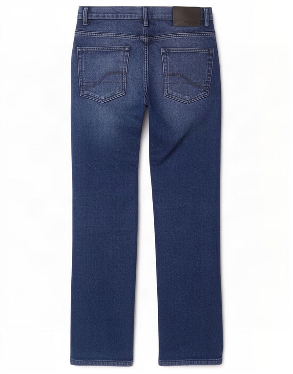 Jeans dritti da uomo vestibilità regolare Pierre Cardin W30 L30 cotone blu