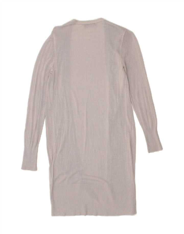 OASIS Womens Longline Open Cardigan Sweater UK 10 Small Grey Viscose Vintage Oasis and Second-Hand Oasis from Messina Hembry 