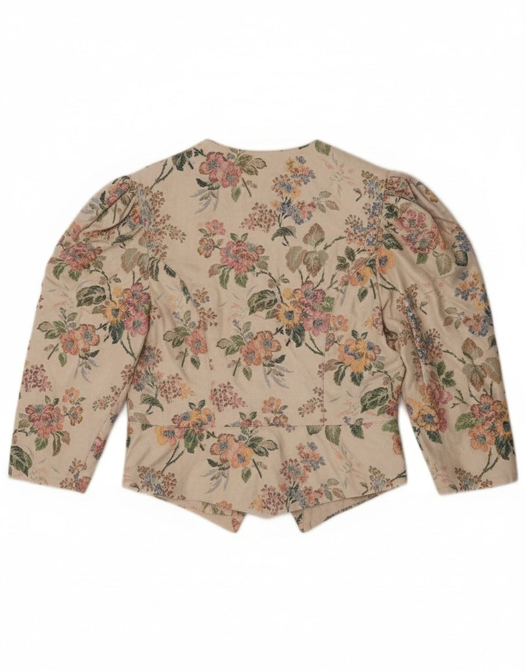 Giacca blazer da donna con maniche a 3/4 e 1 bottone Eger IT 42 Beige medio floreale